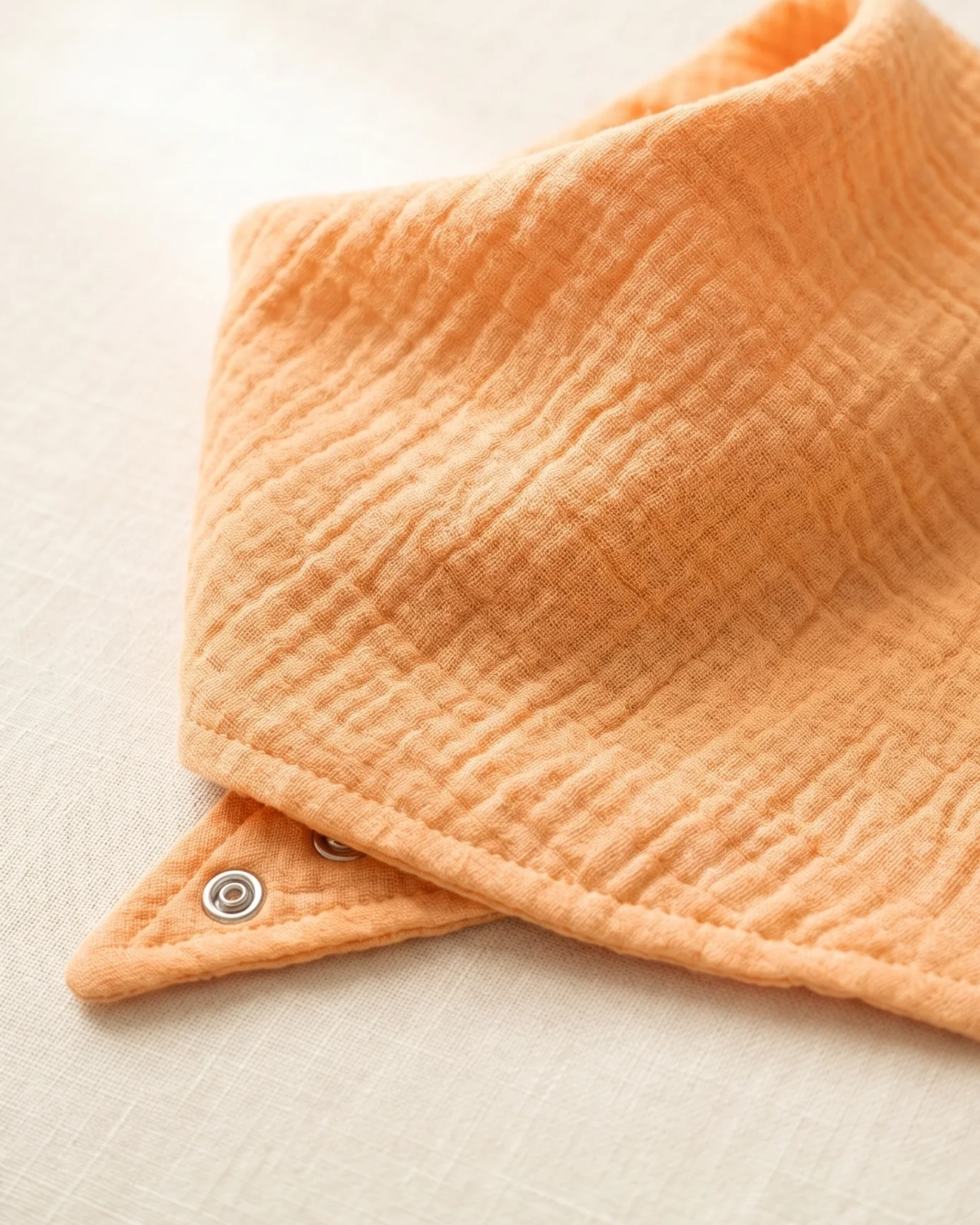 Peach Passion Scarf Baby Bib