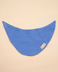 Marine Blue Scarf Baby Bib