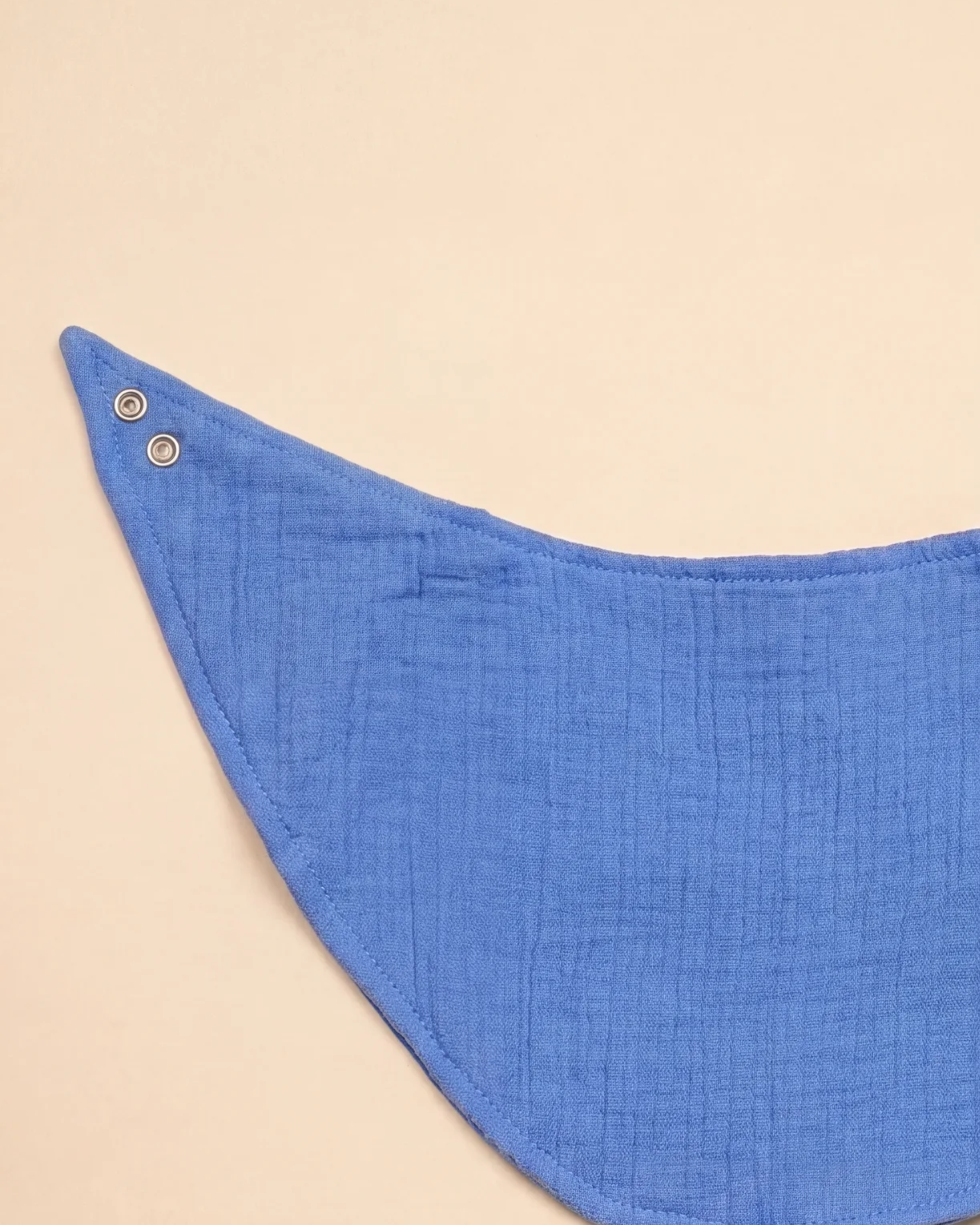 Marine Blue Scarf Baby Bib