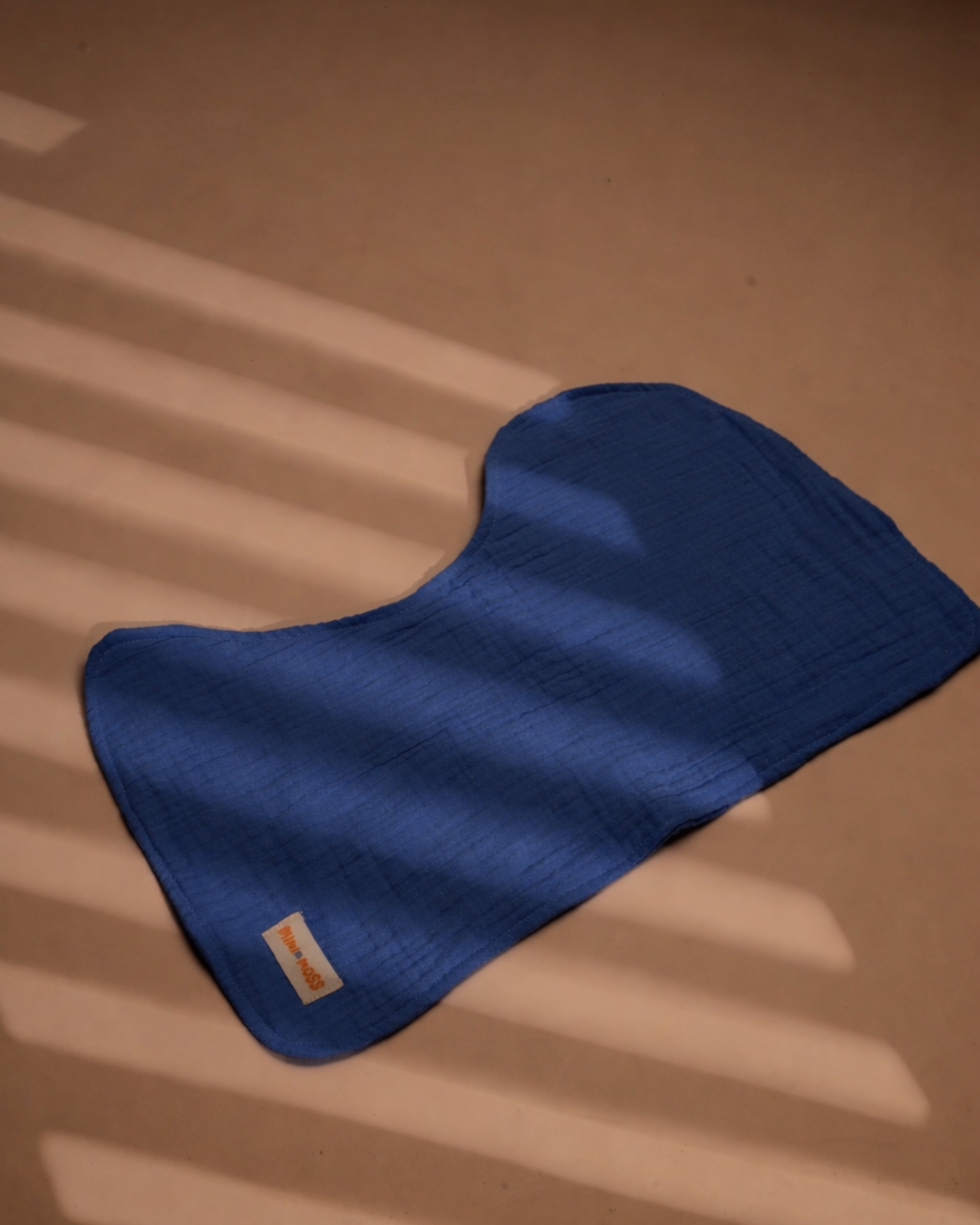Marine Blue Baby Burp Cloth