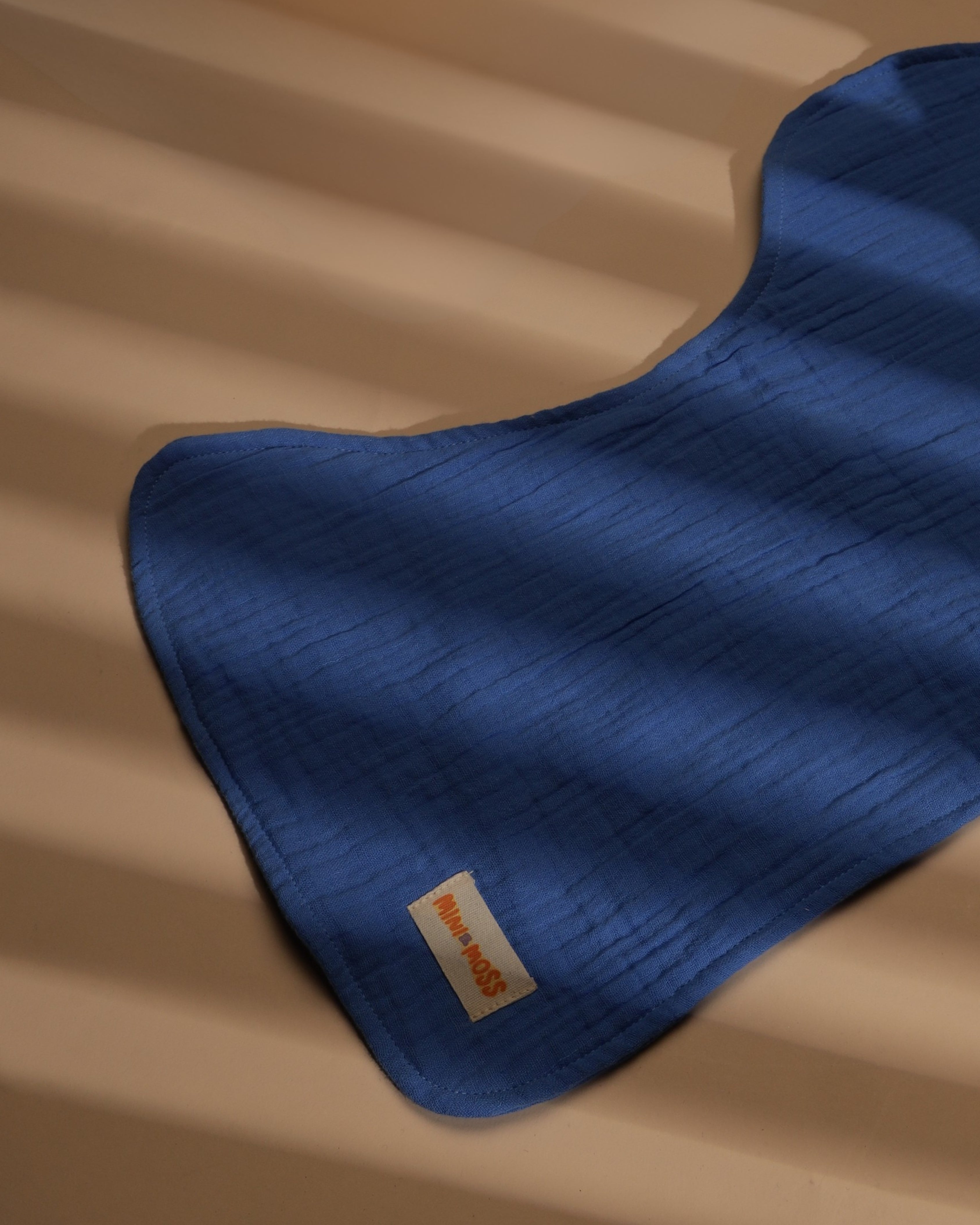 Marine Blue Baby Burp Cloth