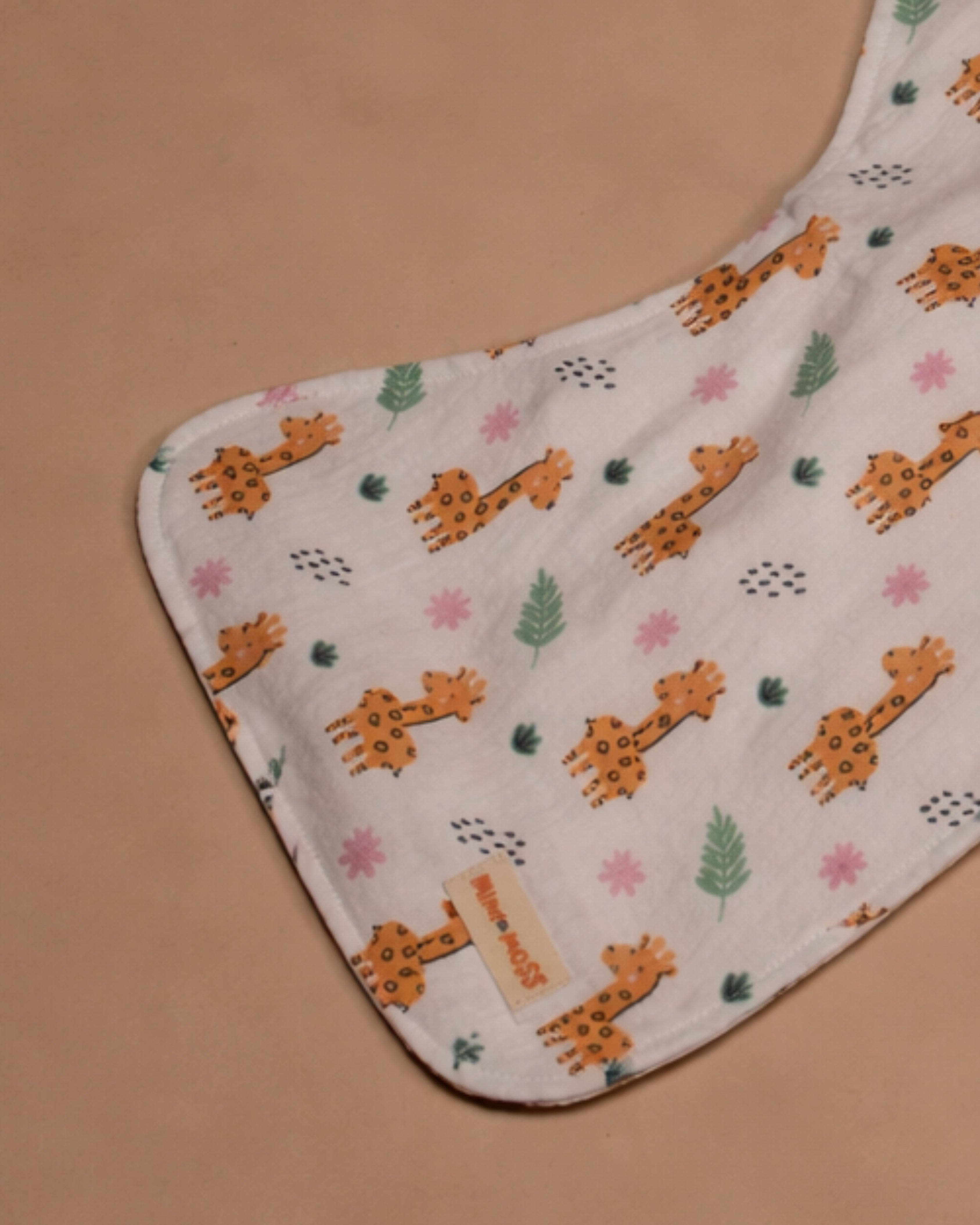 Gigi The Giraffe Baby Burp Cloth