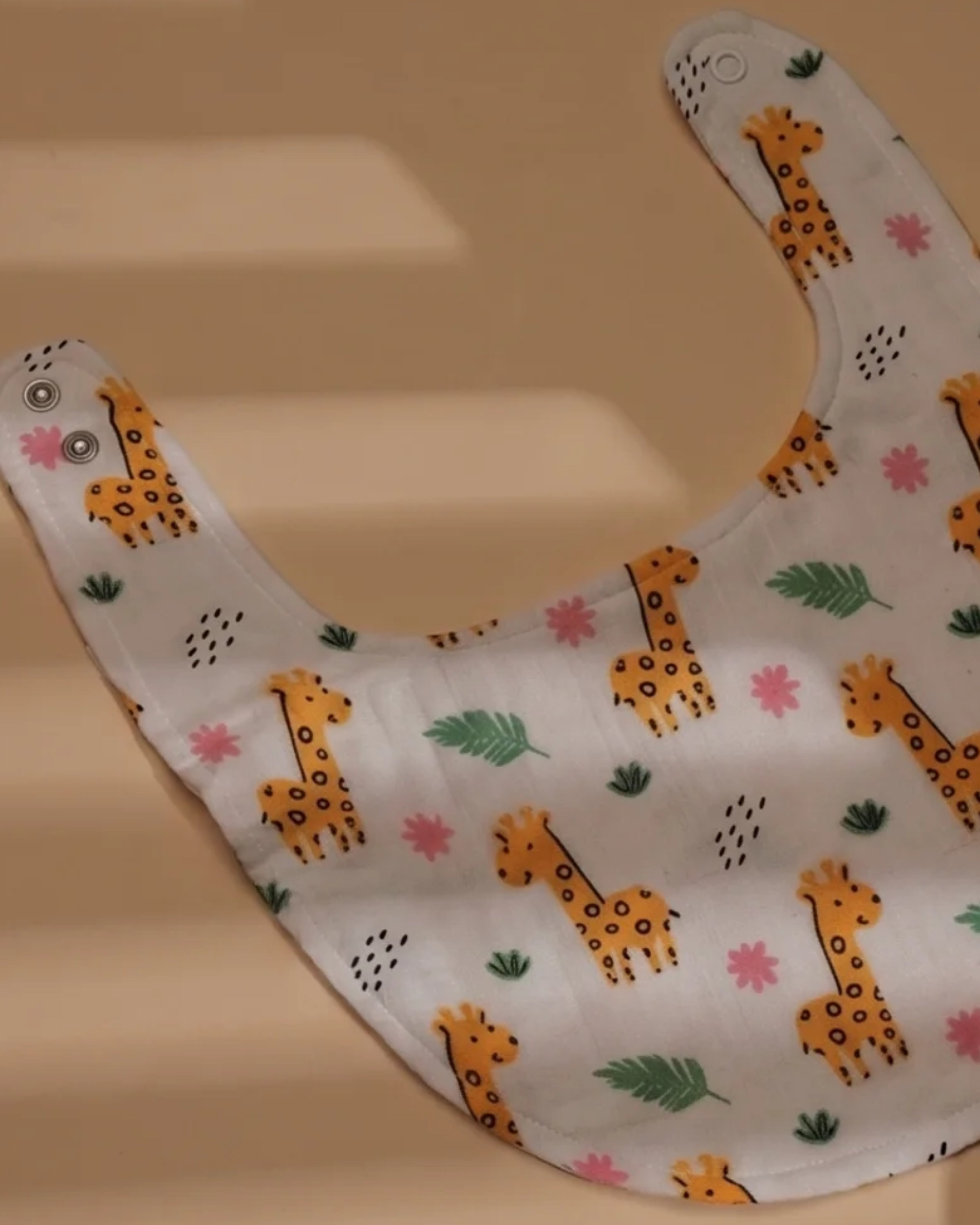 Gigi The Giraffe Print Classic Baby Bib