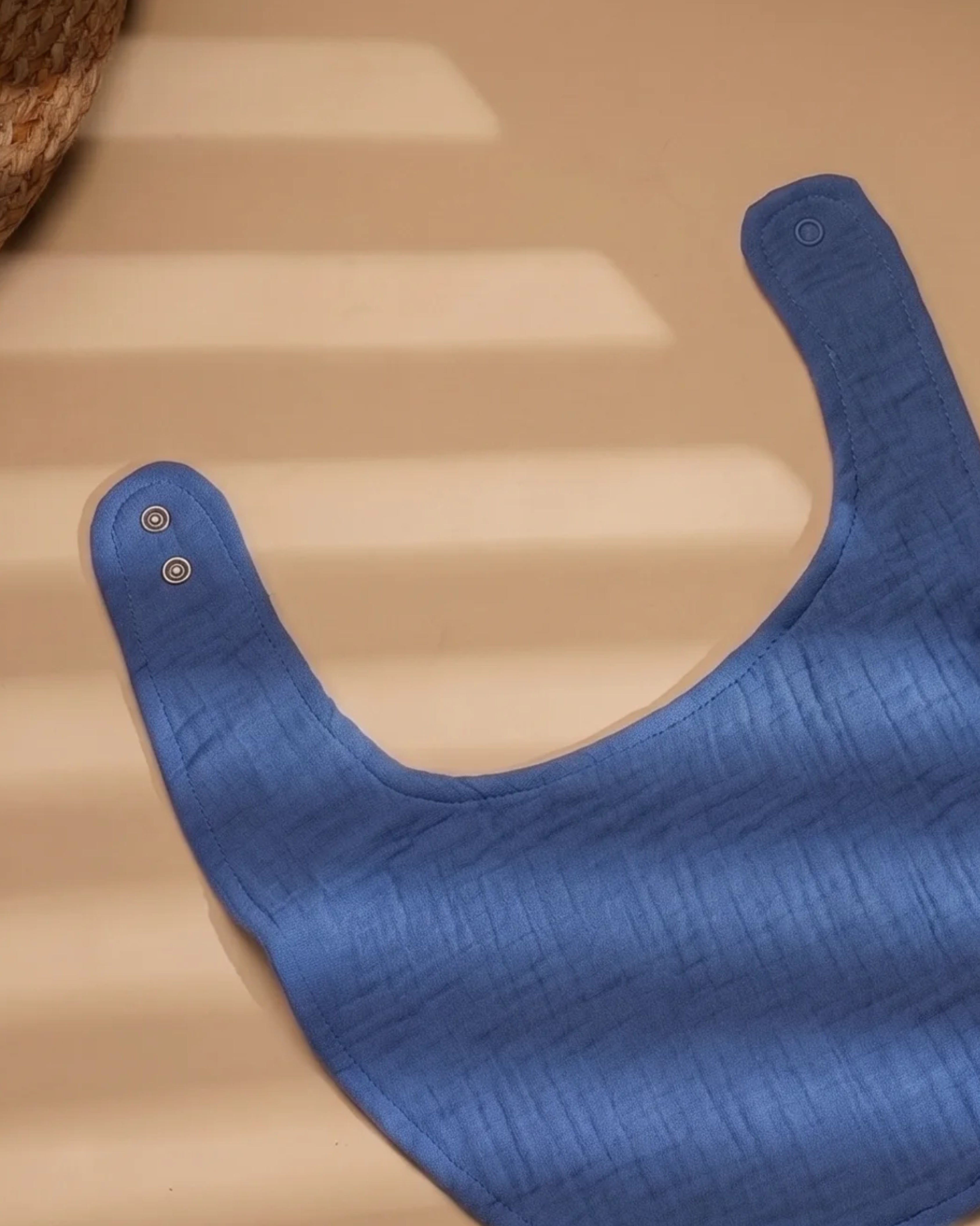 Marine Blue Classic Baby Bib