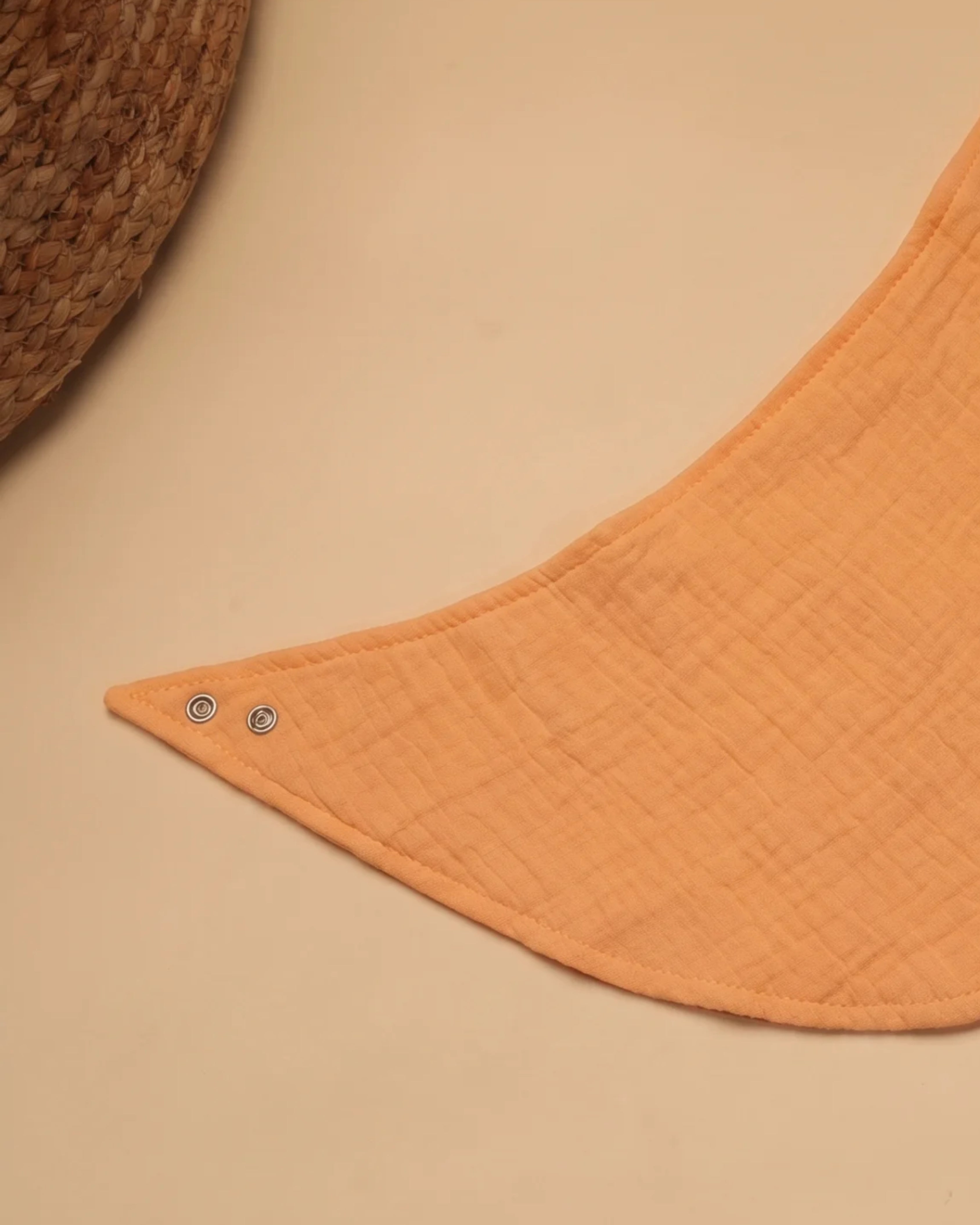 Peach Passion Scarf Baby Bib